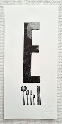 E – Essen Plakat, Biotop-Naturpapier, 140 × 210 mm, limitiert 