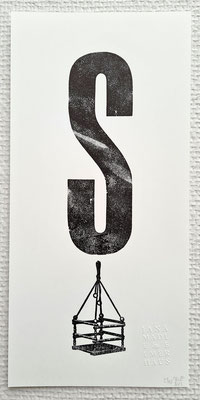 S – Schaukel Plakat, Biotop-Naturpapier, 140 × 210 mm, limitiert 