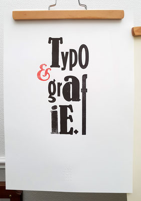 Typografie Plakat, Biotop-Naturpapier, 297 × 420 mm, Offsetdruck