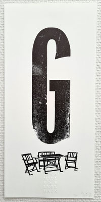 G – Garten Plakat, Biotop-Naturpapier, 140 × 210 mm, limitiert 