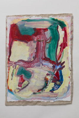 神様　Oil on Handmade Canvas　32.4 x 24 cm　　個人蔵