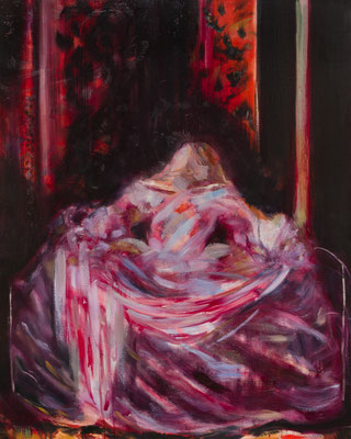 この暗闇はぜんぶ私のもの　Margarita5　This Darkness Is All Mine　oil painting　F40(100.0×80.3cm)