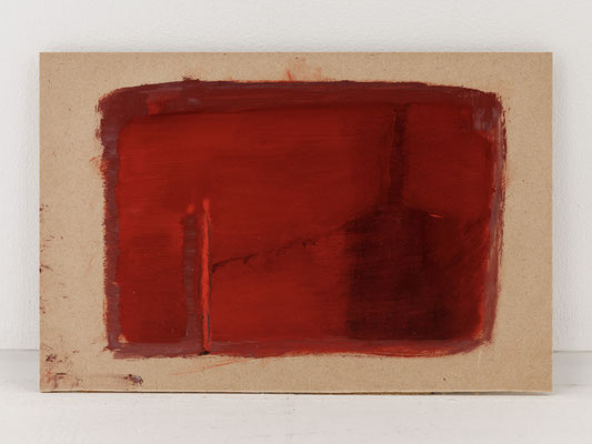  炉（道、工場）2023.5.15　Furnace (Road, Factory) 15.May.2023　Oil on Wood board　15.2 x 22.4 cm
