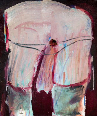 Strip2　oil painting　F8(45.5×38.0cm)