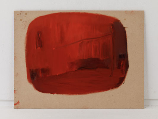 炉（壁、長い腕）2023.5.4　Furnace (Wall, Long Arm) 4.May.2023　Oil on Wood board