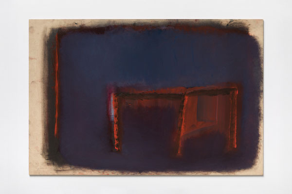 炉（動物の仔）2025.7.22　Oil on Wood board　30×45cm