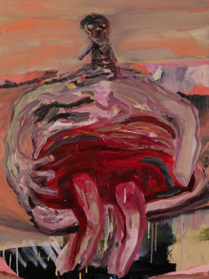 人間の声　Oil on Canvas　P12(60.6 x 45.5 cm)　個人蔵