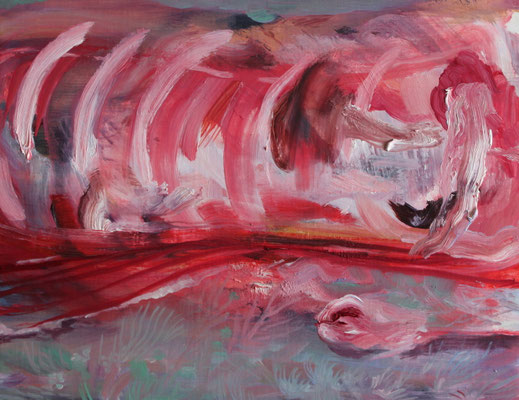 生まれたときのこと　When I was Born　oil painting　F6(31.8×41.0cm)　個人蔵