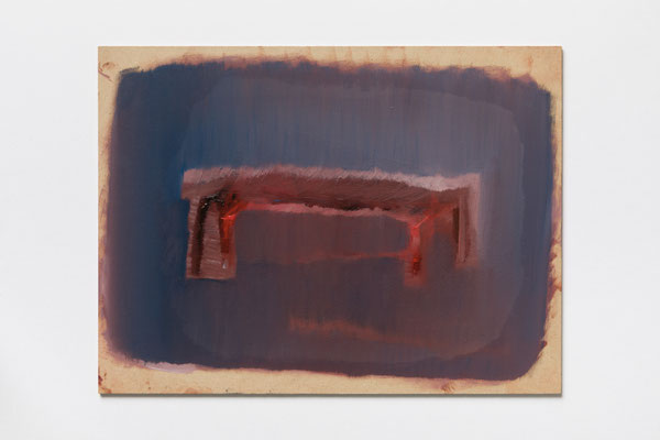 炉（動くもの）2023.11 - 2025.7.28　Oil on Wood board　22.5×30cm