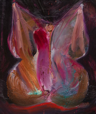 性的な肉体について2/About Sexual Flesh2   oil painting/2017　45.5×38.0(F8)　撮影／齋藤 裕也　個人蔵