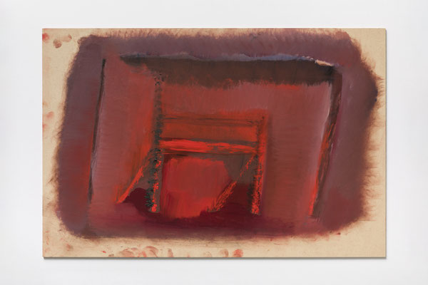 炉（動物）2025.7.21　Oil on Wood board　30×45cm