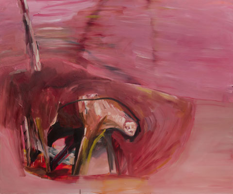 閾、出て行くもの、侵入するもの　Oil on Canvas　F130(162 x 194 cm)　個人蔵