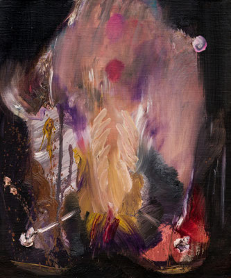我々はみな孤立しながら爆発するのを待つ星　oil painting　F8(45.5×38.0cm)