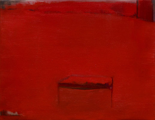 炉、小さなベッド　Furnace, Small Bed　Oil on Canvas　F6(41 x 31.8 cm)　個人蔵