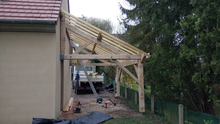 Carport pour voiture à Presles (95)