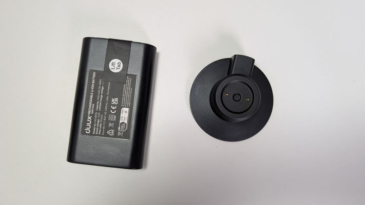 Batterie et socle du Duux Whisper Flex 2 Smart