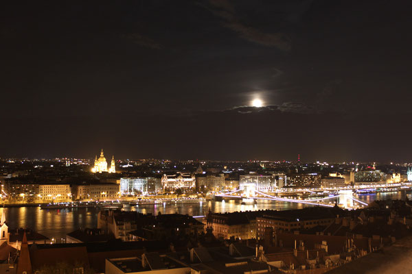 View of Budapest at night