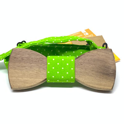 Holzfliege "Kermit", peppig und auffällig