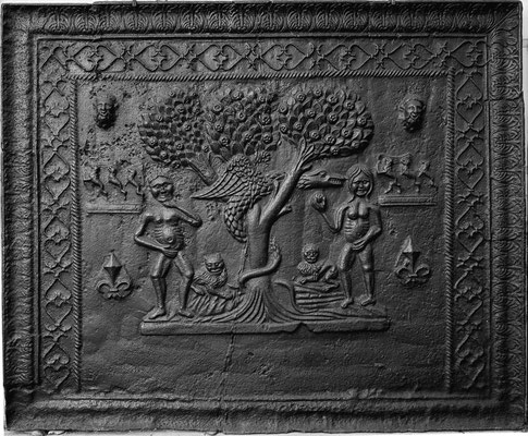  Inv.-Nr. 16  Wappen Claude de Valhey,  Kaminplatte 101 x 84 cm, Cousance,  ab 1572