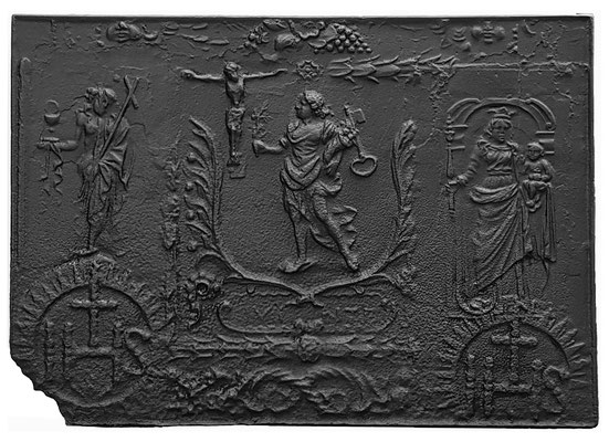   Nr. 386   Passion Christi, Kaminplatte xx x xx cm, Quint, Anfang 18. Jh.