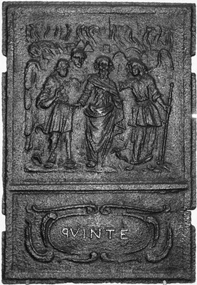 Inv.-Nr. 158   Loth und seine Töchter, Ofenplatte 60 x 78 cm, Quint, ab 1683 