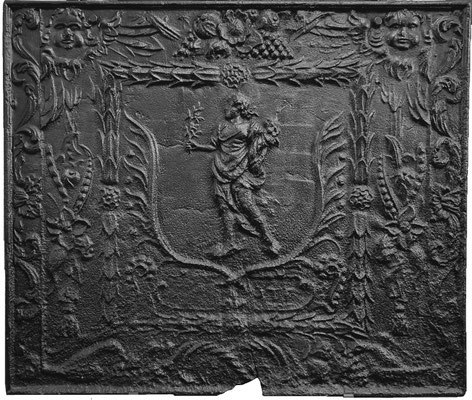 Inv.-Nr. 324   Pomona/Pax, Kaminplatte 85 x 72 cm, Quint, nach 1683