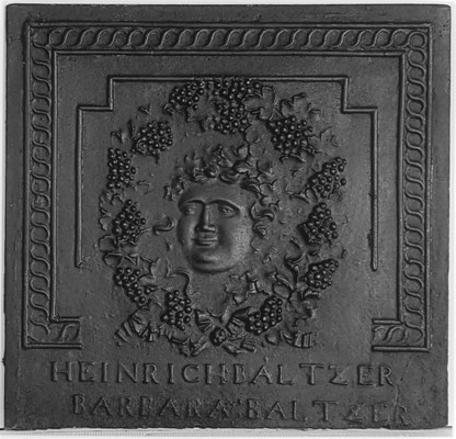  Inv.-Nr. 369   Hochzeitsplatte  Ofenplatte xx x xx cm, Elsaß, 19. Jh. 