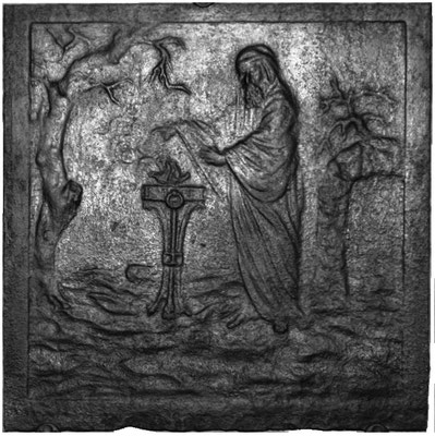 Inv.-Nr. 247   Allegorie des Winters, Kaminplatte xx x xx cm, Lothringen, 1. H. 18. Jh.