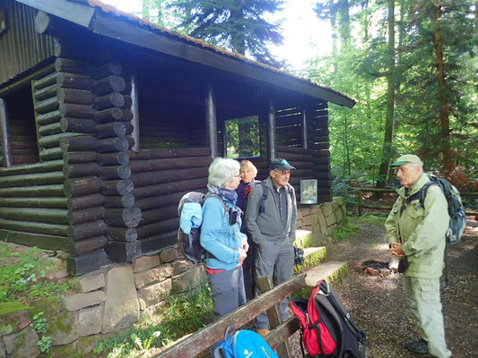 Trinkpause an der Hoppehütte