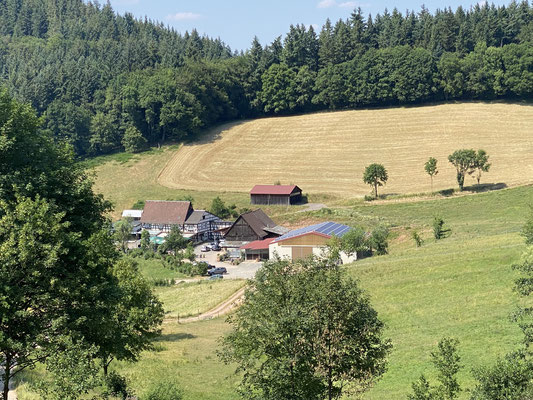 Blick auf die Waldgaststätte Alt-Schlechtern