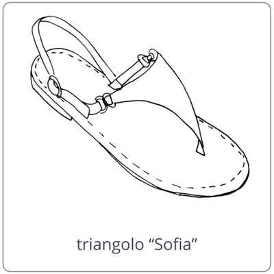 Sandali artigianali modello"Triangolo" Classici. Personalizzabili su richiesta su whatsapp