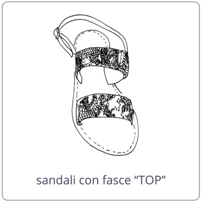Sandali artigianali ischia a fasce con cinturino handmade Mariarosaria Ferrara Italy