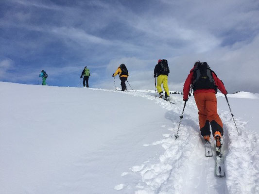 Skitourenkurs, Skitourenkurs Schwarzwasserhütte, Skitourenkurs Kleinwalsertal