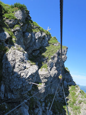 Klettersteig Kanzelwand, Walser Klettersteig, Bergabenteuer Kleinwalsertal, Bergabenteuer Bergschule, Klettersteig Schnupperkurs