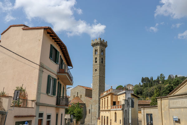 Fiesole - Der Ort liegt auf einem Hügel oberhalb von Florenz. 