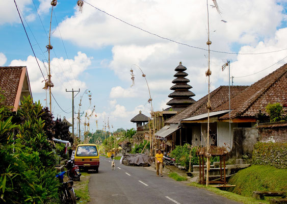 Typisches Dorf auf Bali