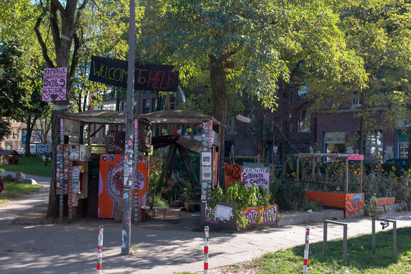 Keimzelle im Hamburger Karolinenviertel - Tauschplatz, Foodsharing-Platz und Garten in einem 