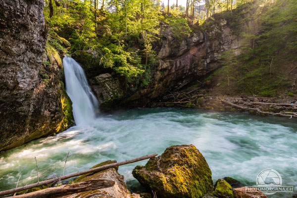 Oberer Giessenfall bei Nesslau - St. Gallen Frühling 2020