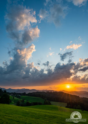 Sonnenuntergang Winzenberg St.Gallen - August 2021