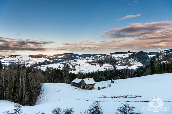 Blick von Oberhelfenschwil auf Mogelsberg - Neckertal 2020