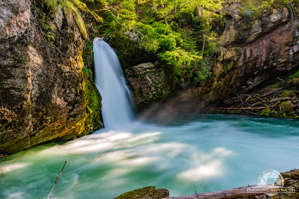 Oberer Giessenfall bei Nesslau - St. Gallen Frühling 2020