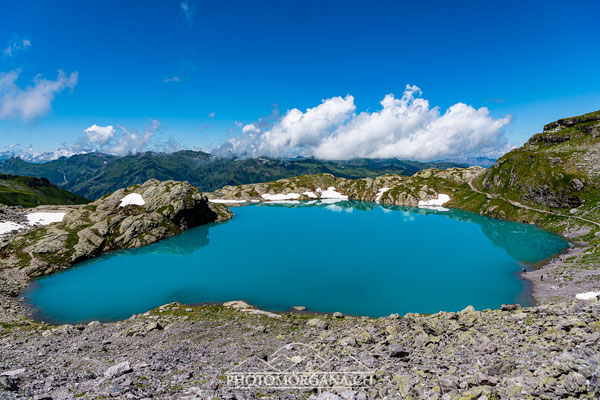 Schottensee auf der 5-Seen-Wanderung im Pizolgebiet - St. Gallen 2019