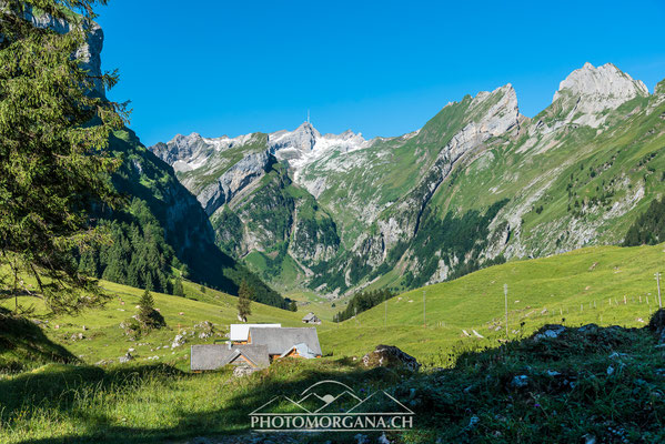 Alp Gross Hütten mit Säntis - Alpstein 2017