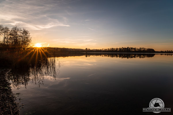 Schwimmbad am Hüttwilersee im Seebachtal - Thurgau November 2020