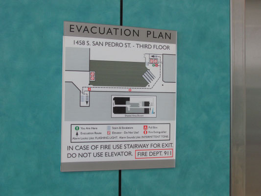 Evacuation Plan ADA Sign by Landmark Signs Inc. 