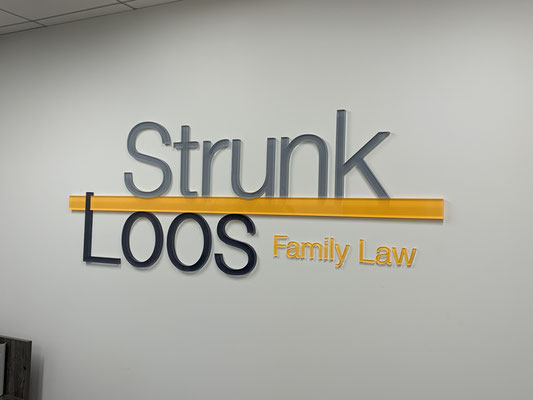 Strunk Loos Lobby Signs by Landmark Signs Inc