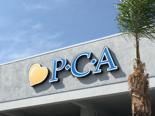 P.C.A Channel Letter Sign by Landmark Signs Inc. 