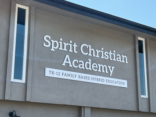 Spirit Christian Academy Dimensional Letter Sign by Landmark Signs Inc.