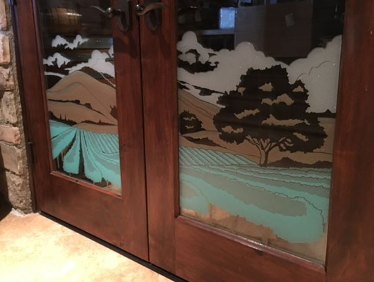 Wine Cellar Window Graphic by Landmark Signs Inc.