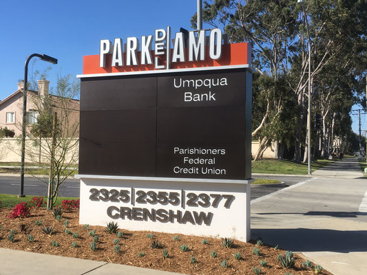 Park del Almo Monument Sign by Landmark Signs Inc.